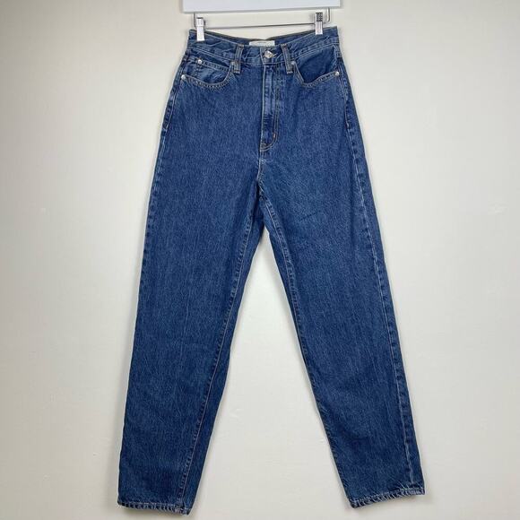 SLVRLAKE Jessy Jean blue in forbidden love high rise straight size 25 - Picture 2 of 8